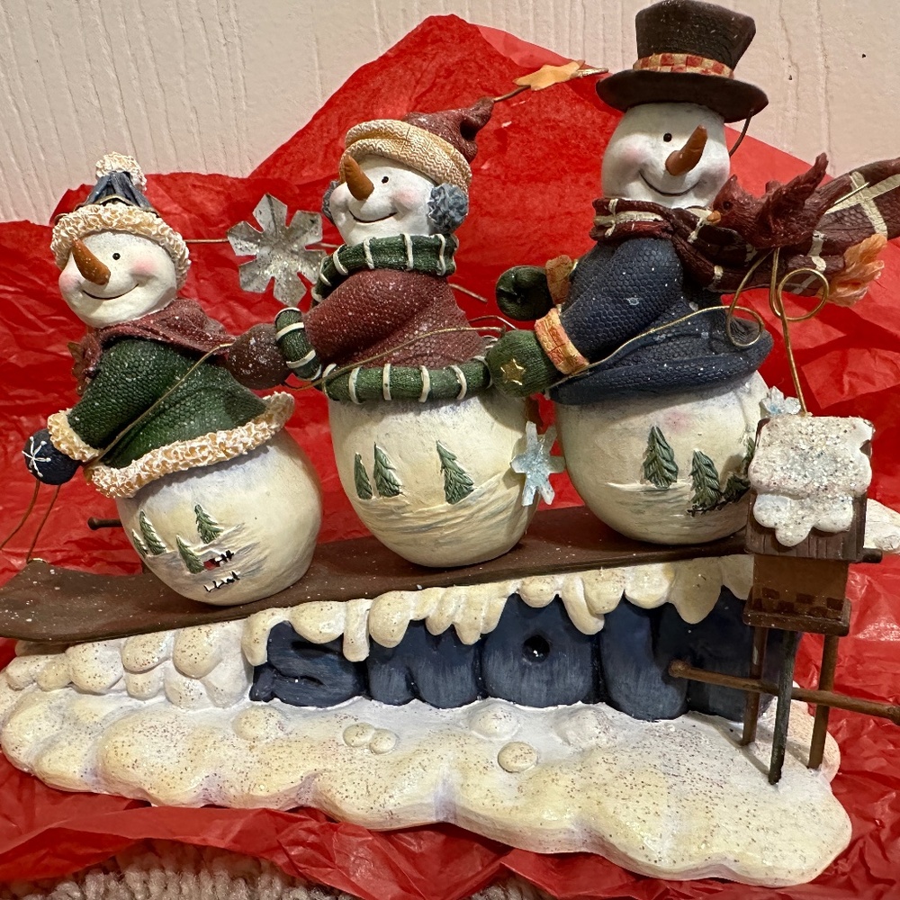 Snow Toboggan Friends